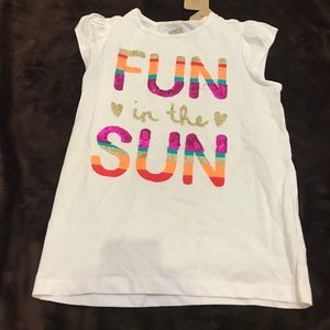 Girls T-Shirt Sz 10/12 Sequins NWT